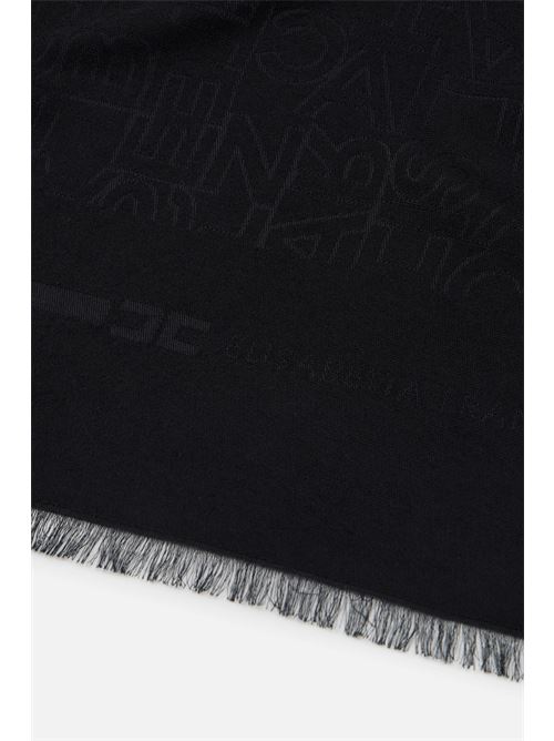 Sciarpa quadrata in viscosa jacquard nero Elisabetta Franchi | SC02F46E2110